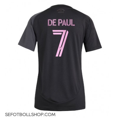 Billiga Inter Miami Rodrigo De Paul #7 Borta fotbollskläder Dam 2025-26 Kortärmad Billiga Inter Miami Rodrigo De Paul #7 Borta fotbollskläder Dam 2025-26 Kortärmad